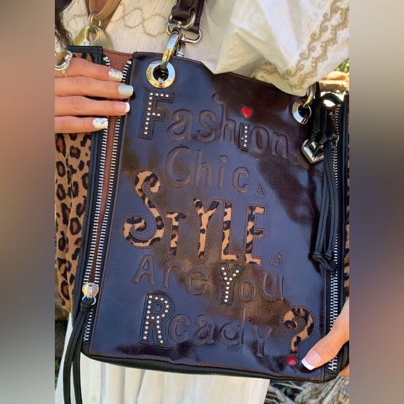 Brighton Fashionista Leopard Print Tote Bag - Picture 5 of 17